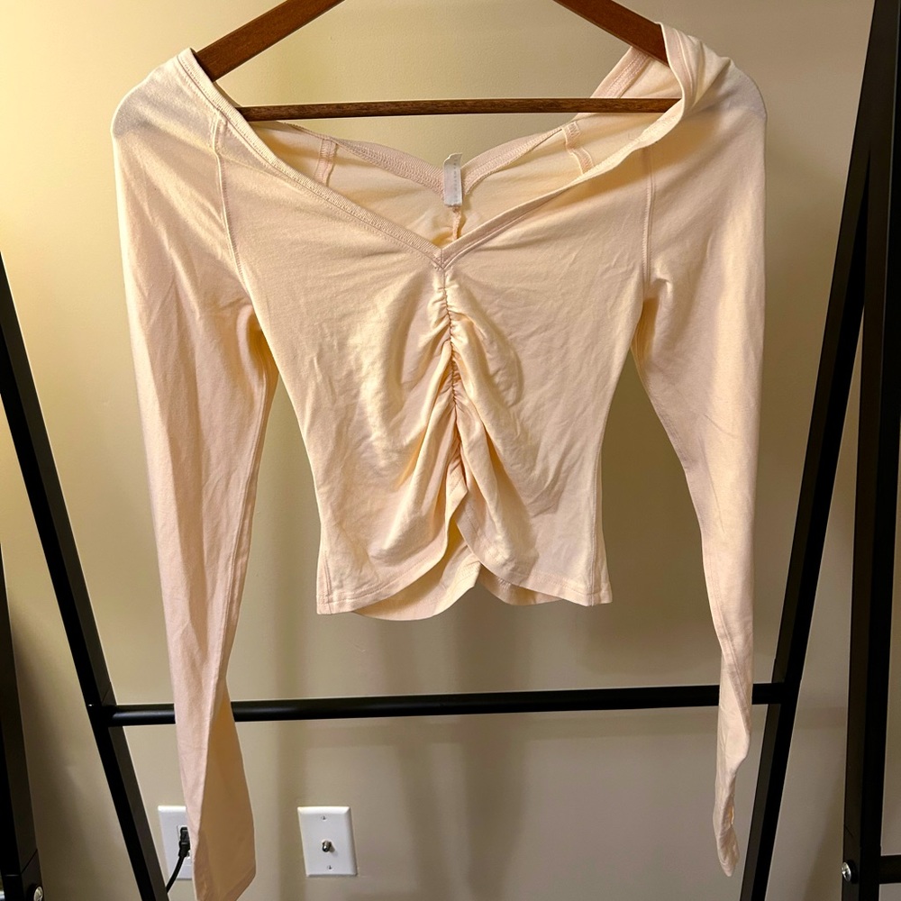 Free people skin tight long sleeve shirt